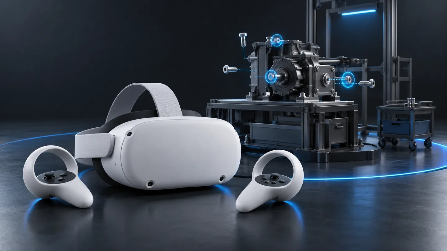 Автономная VR-гарнитура и интерактивная модель механического узла